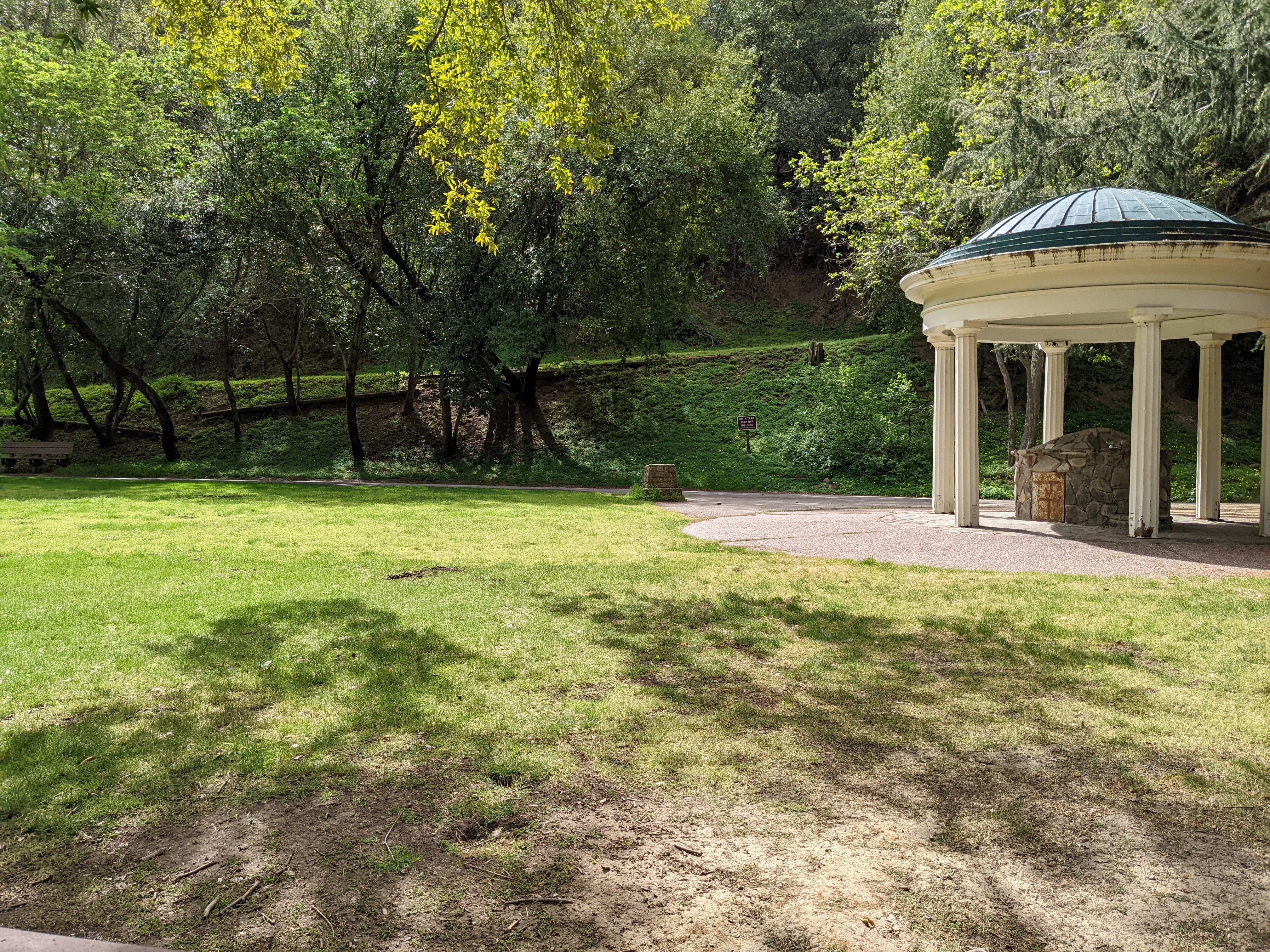 Gazebo and lawn